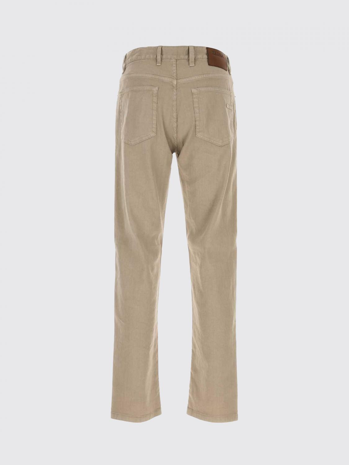Zegna Men Zegna Linen Blend Slim Fit Jeans ZEGNA