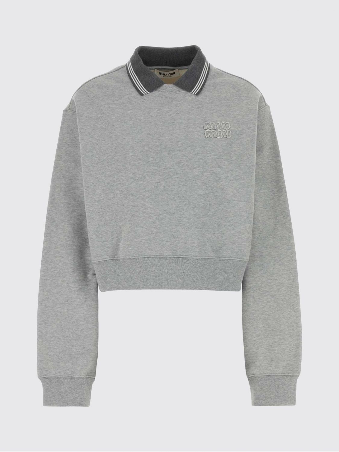 Miu Miu Polo Shirt Woman Grey MIU MIU