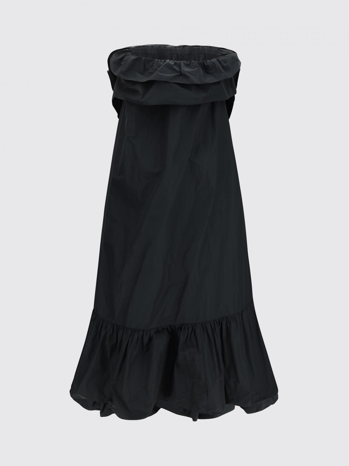 Saint Laurent Women Saint Laurent Cotton Blend Long Dress SAINT LAURENT