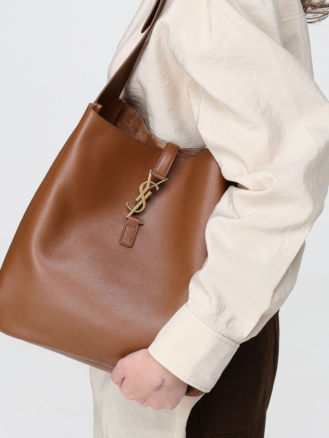 Saint Laurent Shoulder Bag Woman Brown SAINT LAURENT