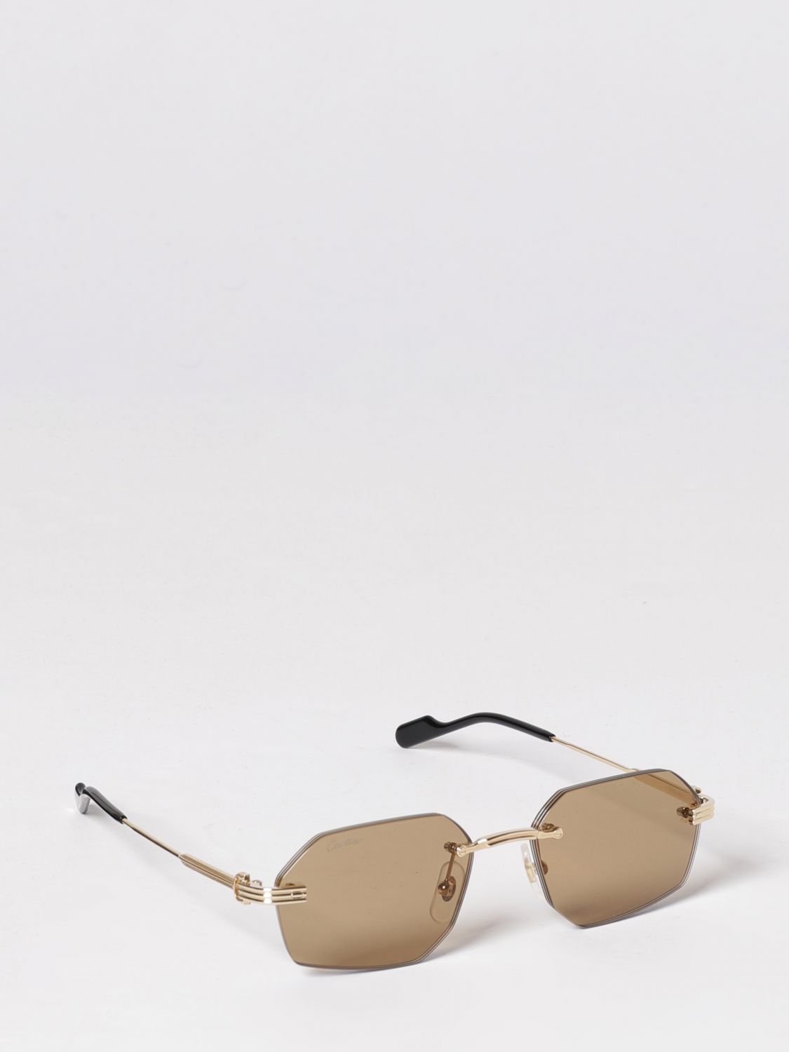 Cartier Sunglasses Men Brown CARTIER