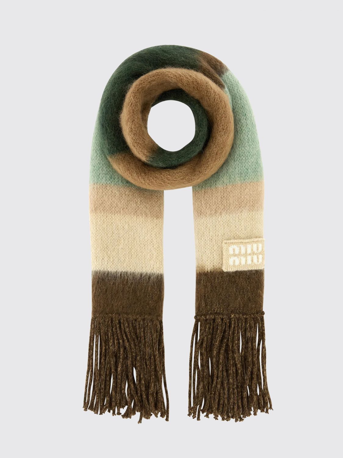 Miu Miu Scarf Woman Brown MIU MIU
