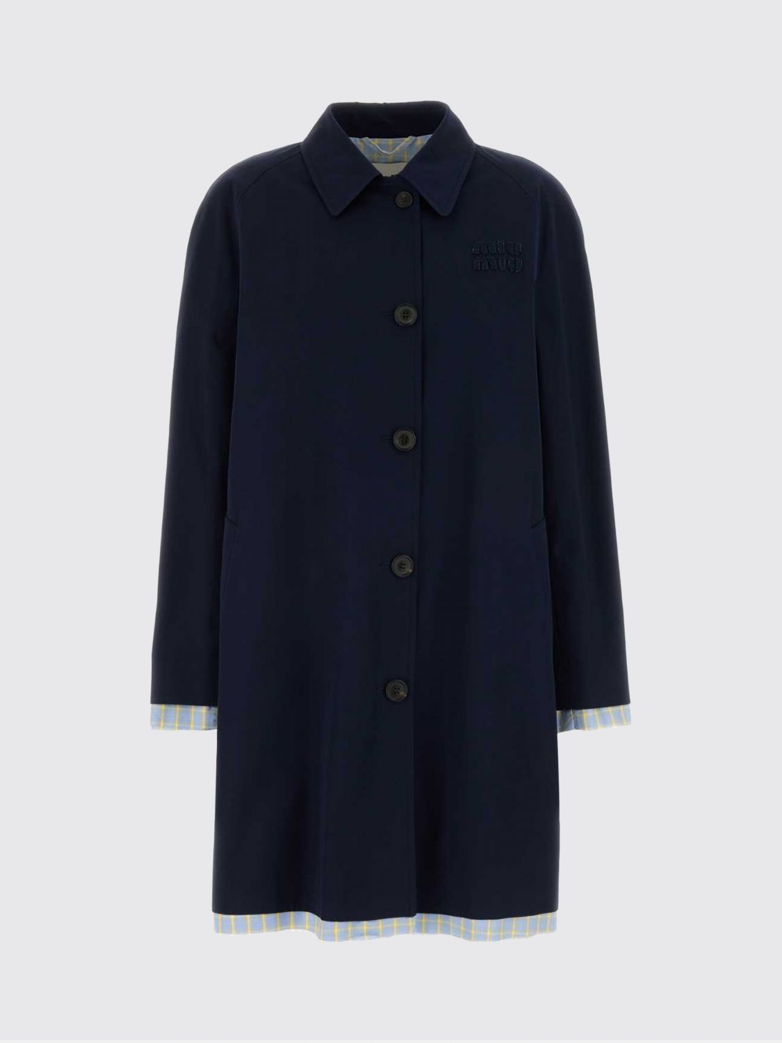Miu Miu Coat Woman Royal Blue MIU MIU