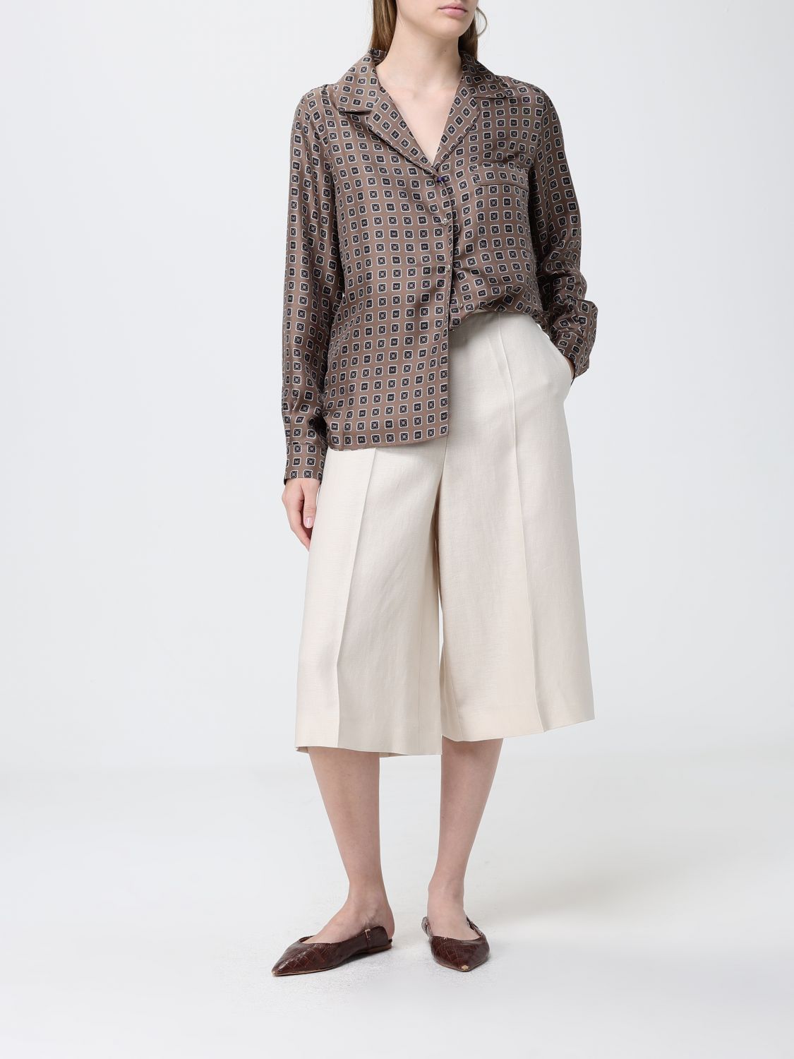 Max Mara Shorts Woman Beige MAX MARA
