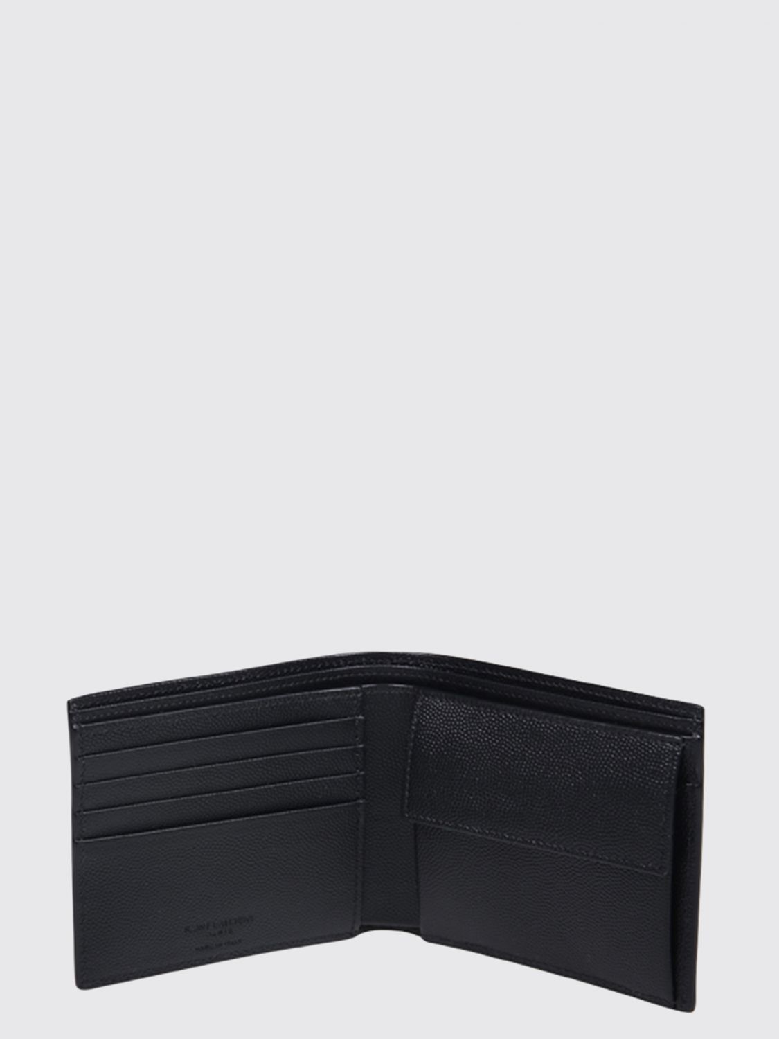Saint Laurent Wallet Men Black SAINT LAURENT