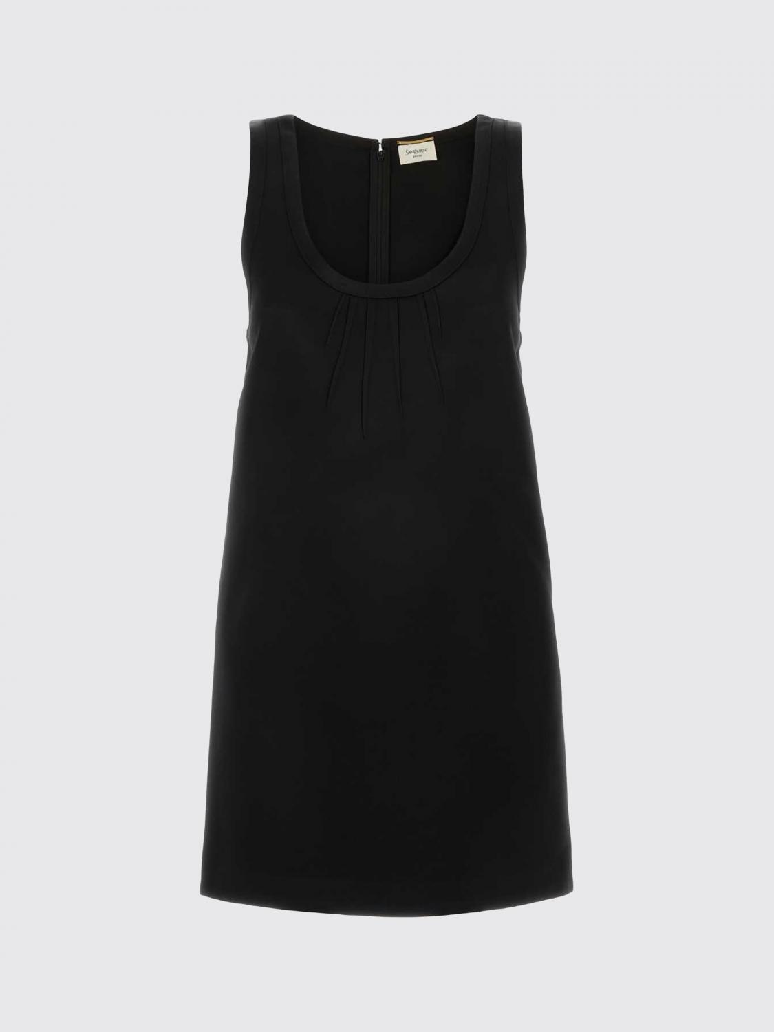 Saint Laurent Dress Woman Black SAINT LAURENT