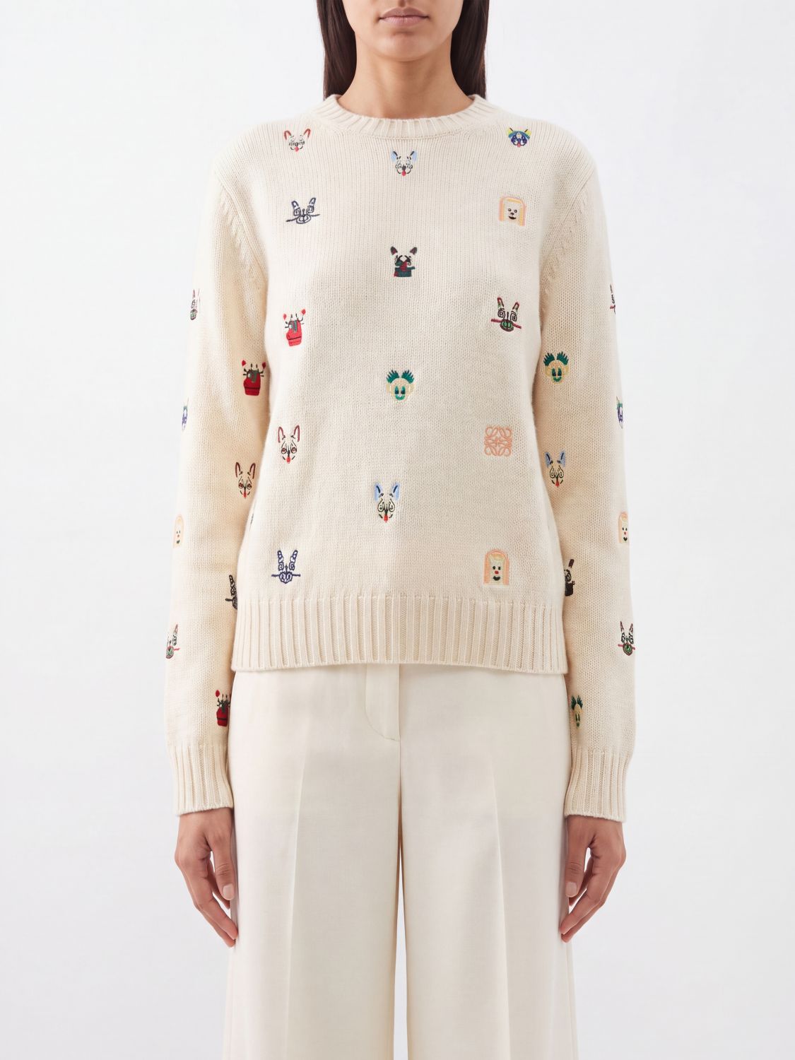Loewe Sweater Woman White LOEWE