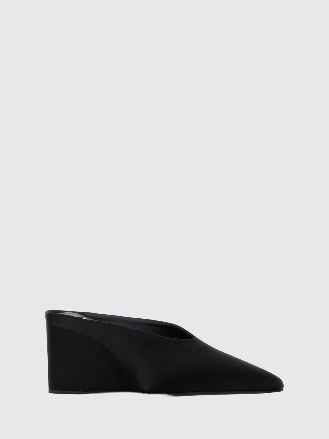 Alai�A Women Satin Wedge Mules Alaia With Mid Heel And Almond Toe ALAIA