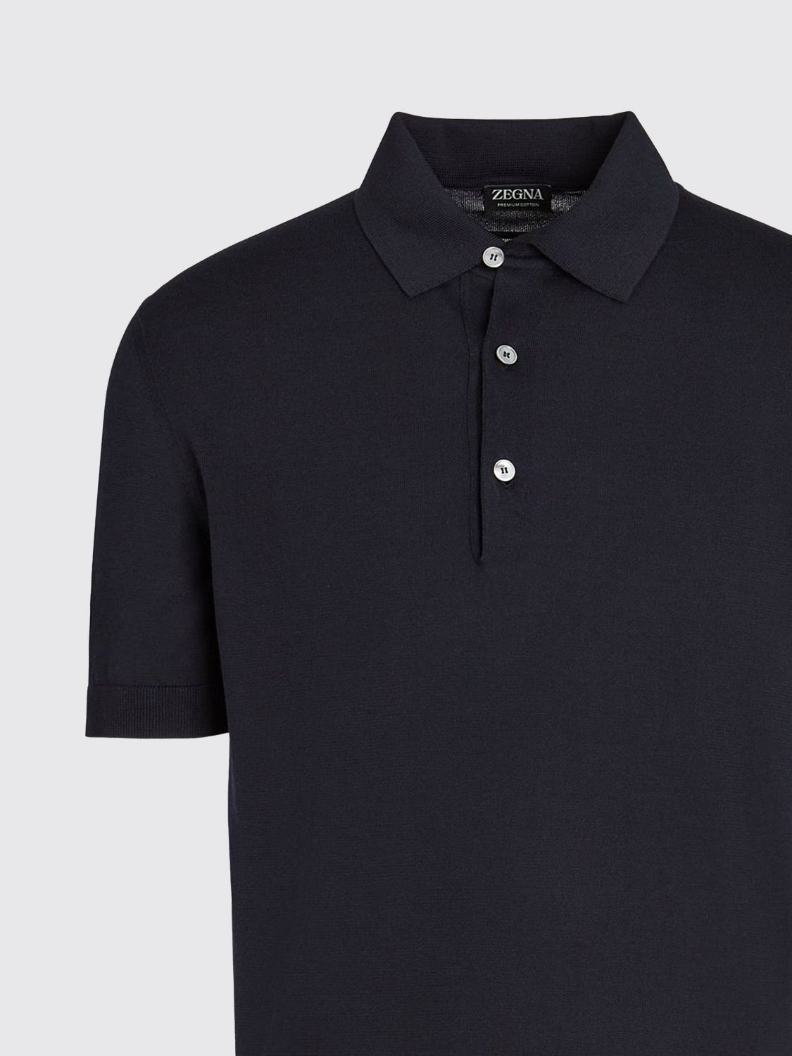 Zegna Polo Shirt Men Blue ZEGNA
