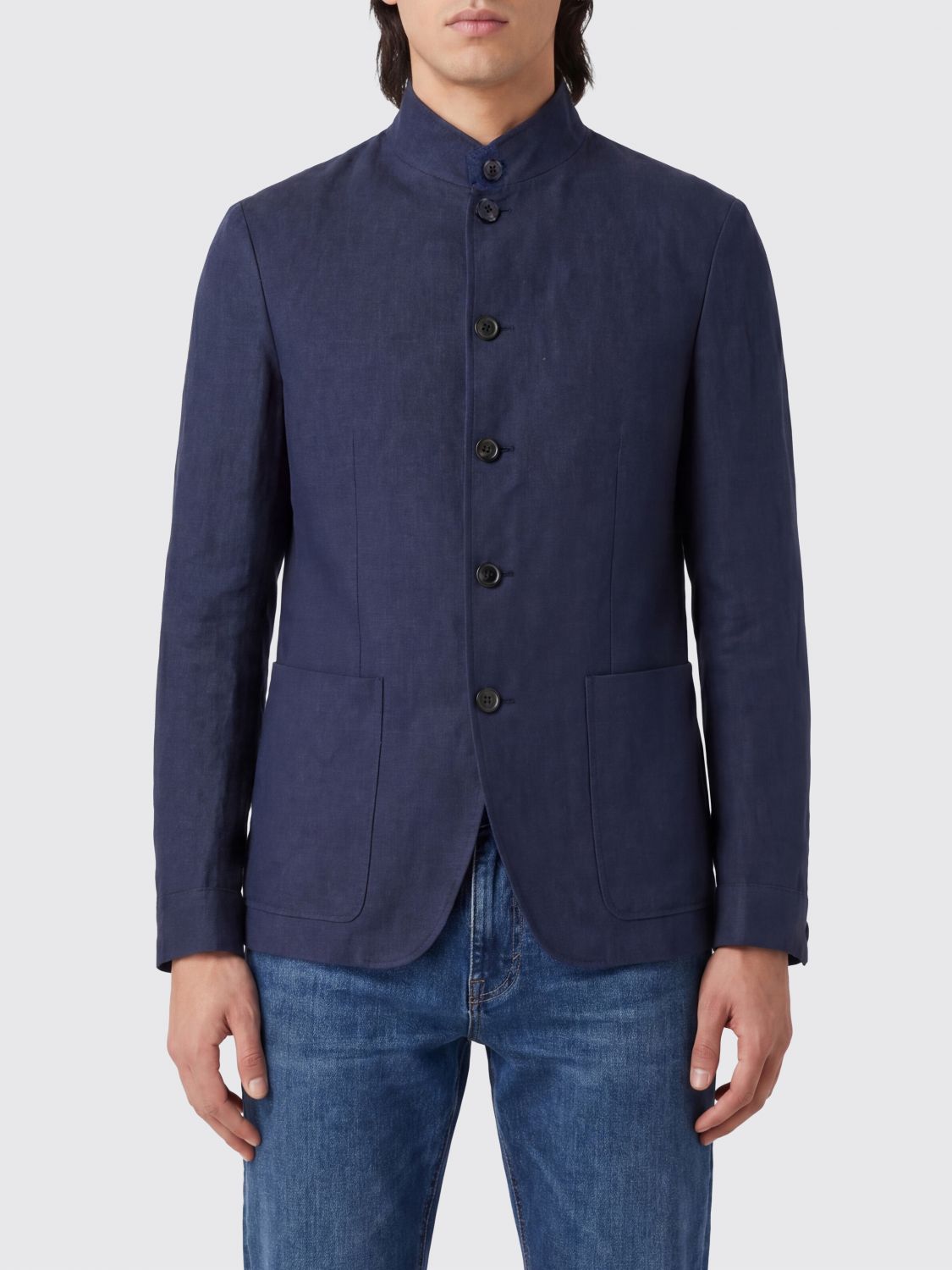 Zegna Jacket Men Denim ZEGNA