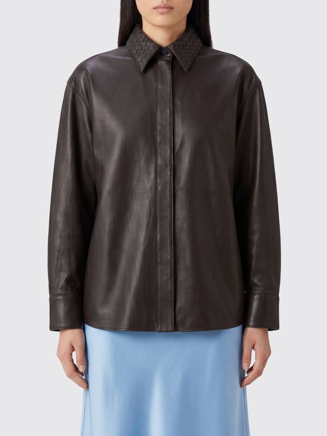 Bottega Veneta Shirt Woman Brown BOTTEGA VENETA