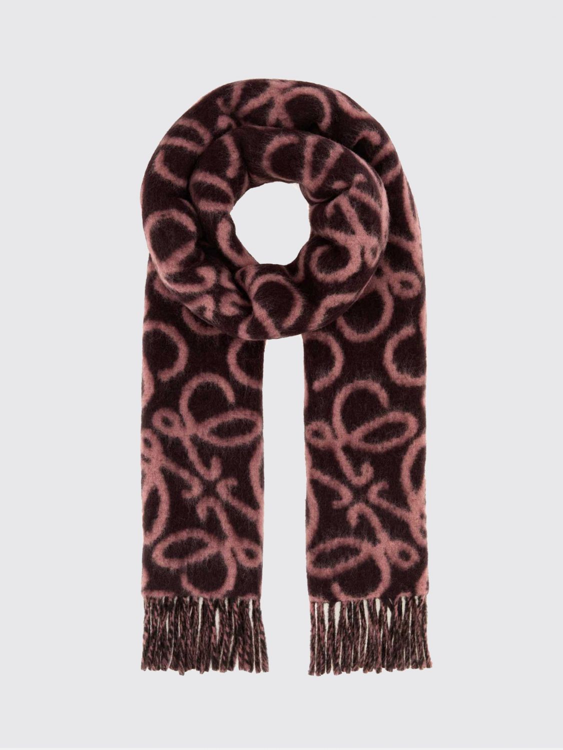 Loewe Scarf Woman Coffee LOEWE