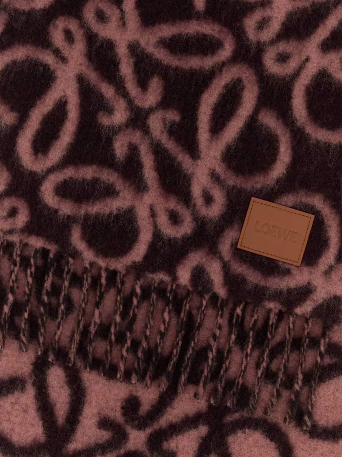 Loewe Scarf Woman Coffee LOEWE