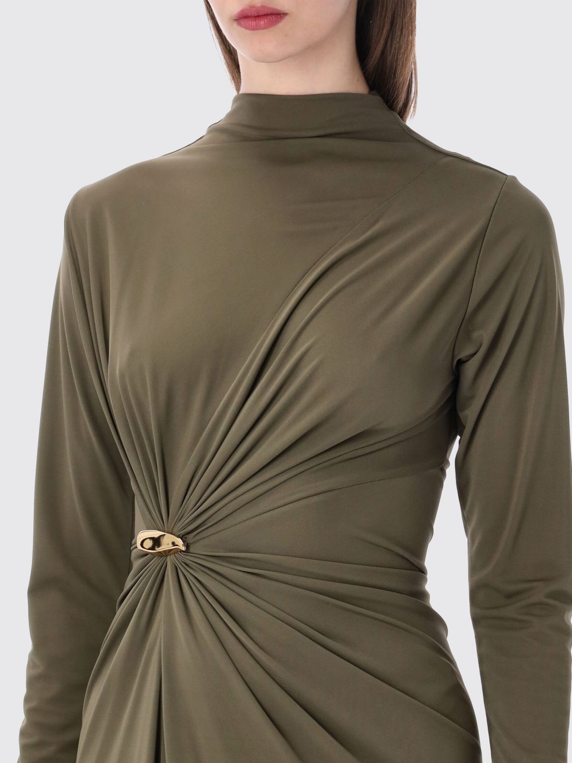 Bottega Veneta Dress Woman Green BOTTEGA VENETA