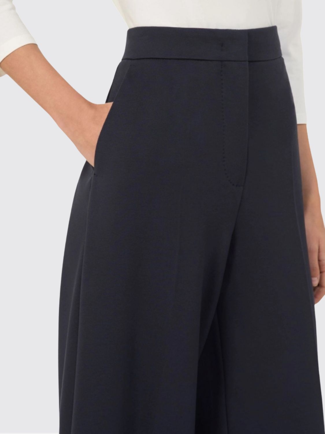 Max Mara Pants Woman Marine MAX MARA