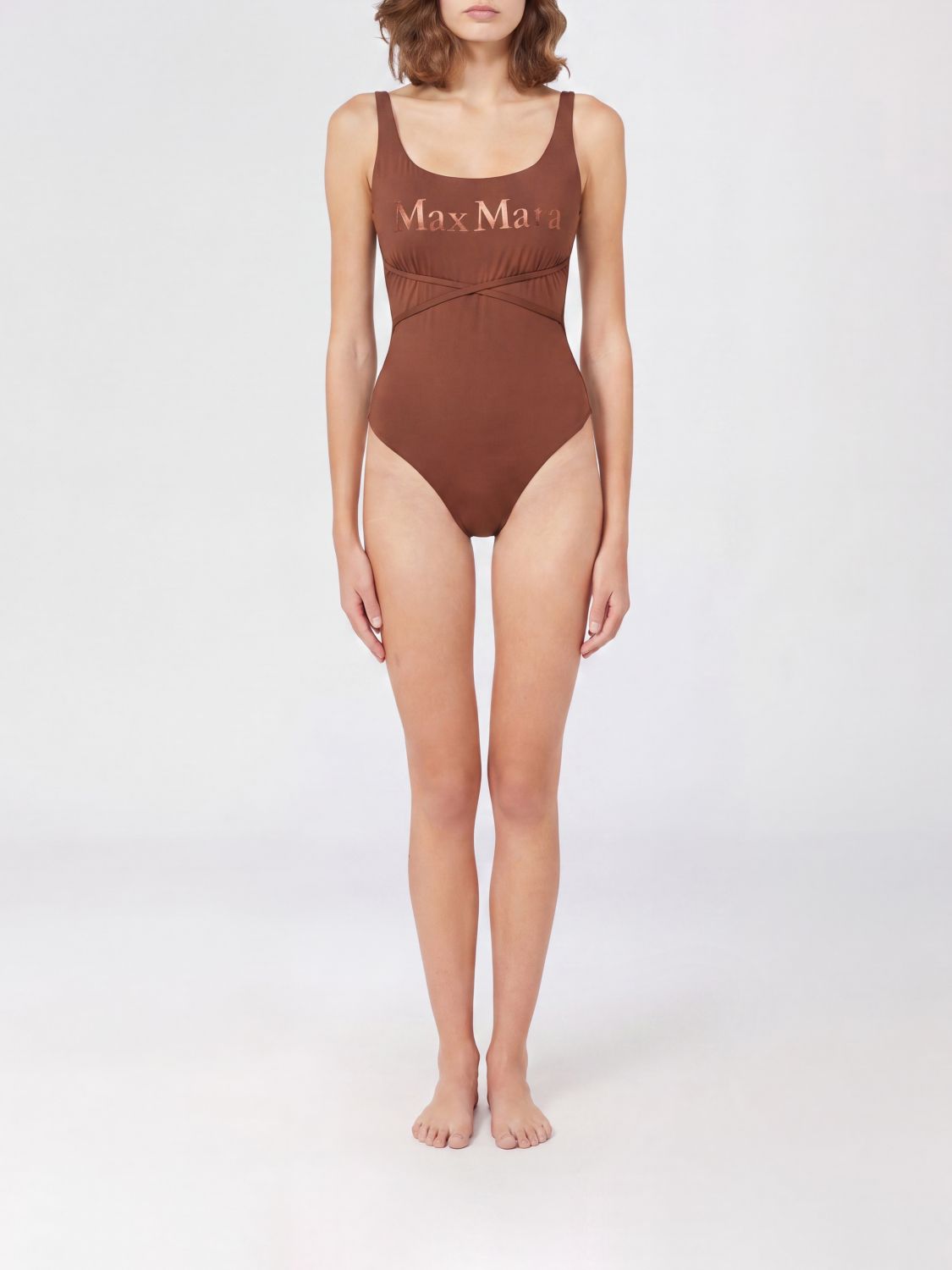 Max Mara Swimsuit Woman Brown MAX MARA