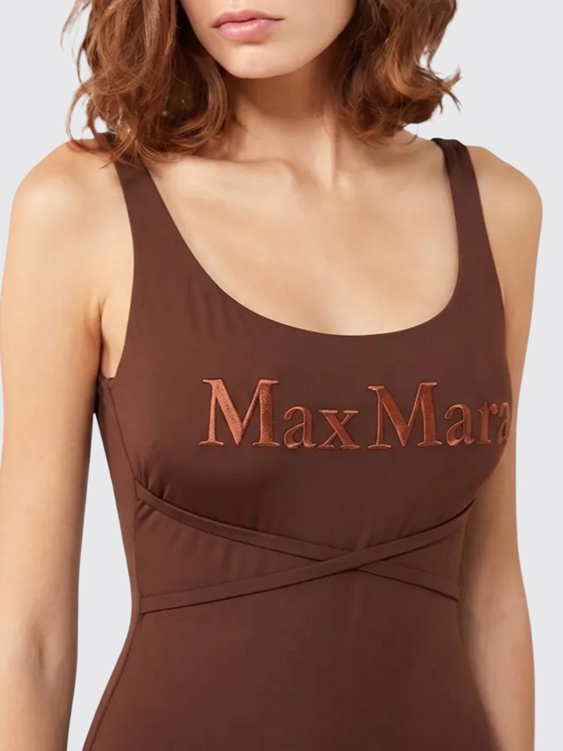 Max Mara Swimsuit Woman Brown MAX MARA
