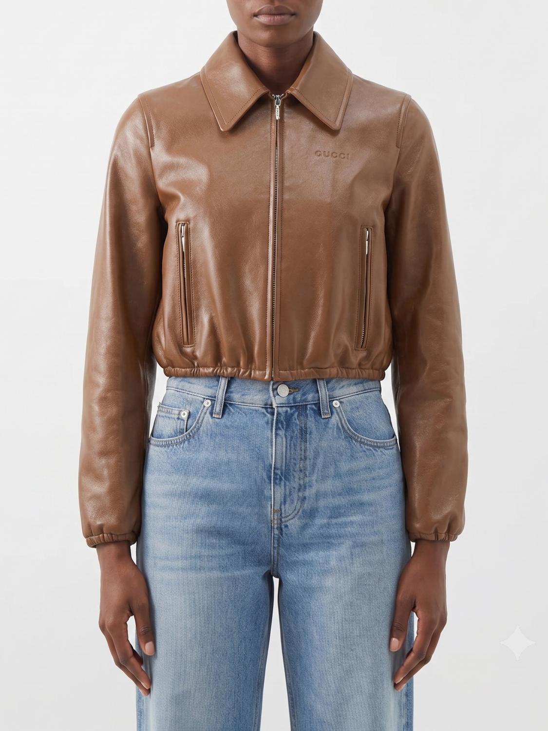 Gucci Jacket Woman Beige GUCCI