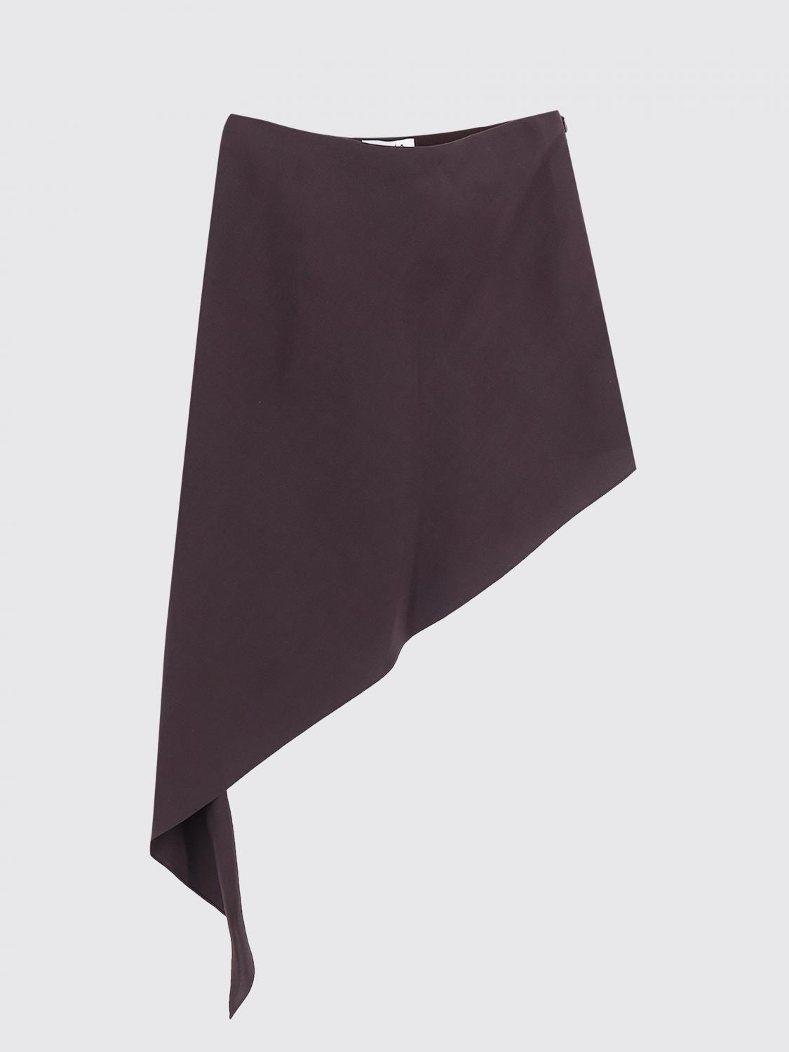 AlaiA Women Alaia Asymmetrical Mini Skirt In Viscose And Paper Blend ALAIA