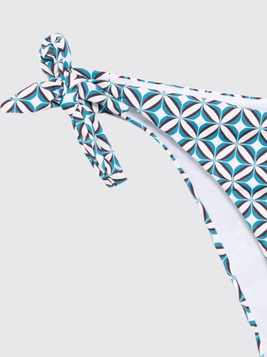 Max Mara Women Max Mara Geometric Diamond Print Triangle Bikini With Tie Fastenings MAX MARA