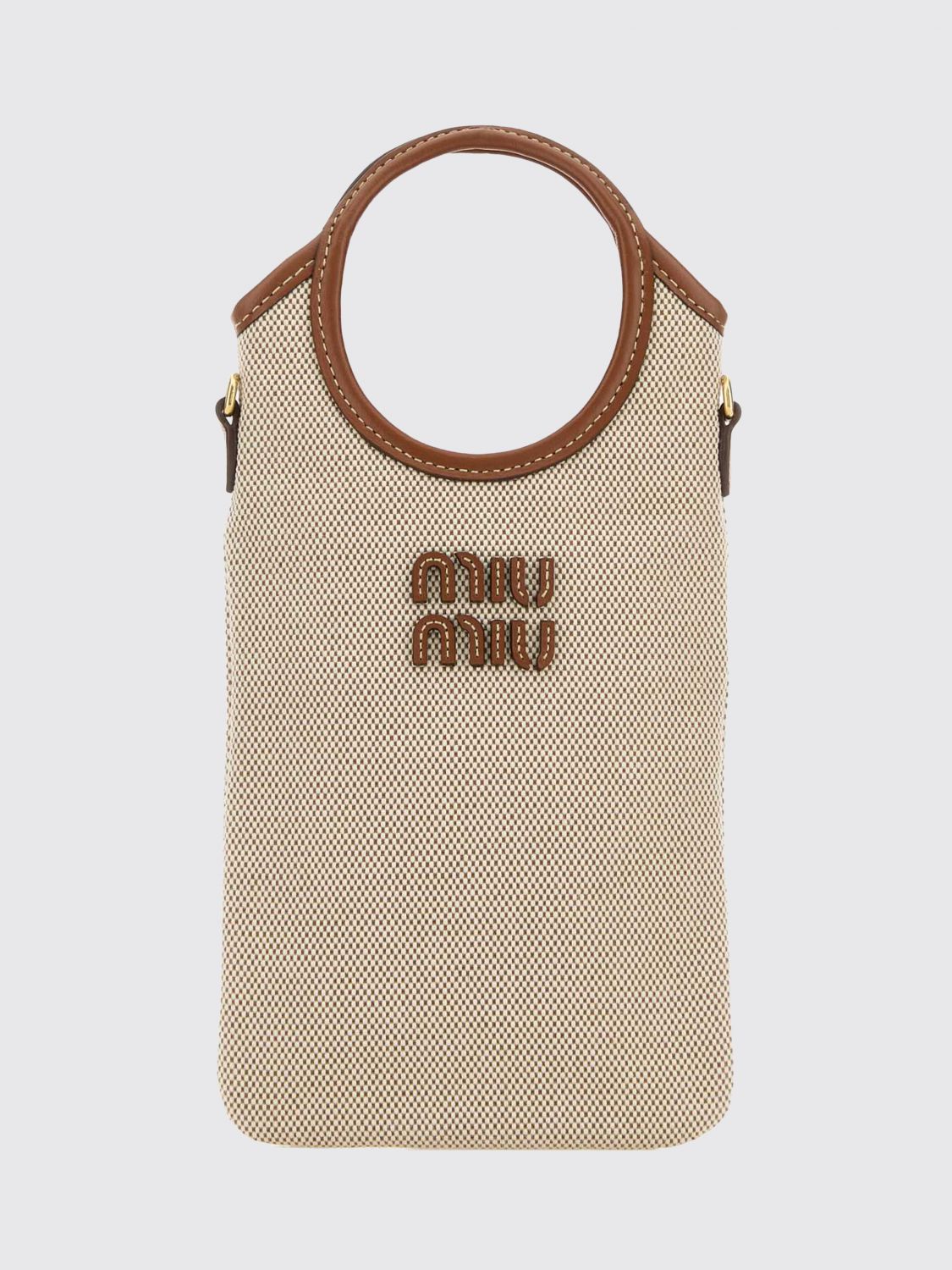 Miu Miu Mini Bag Woman Natural MIU MIU