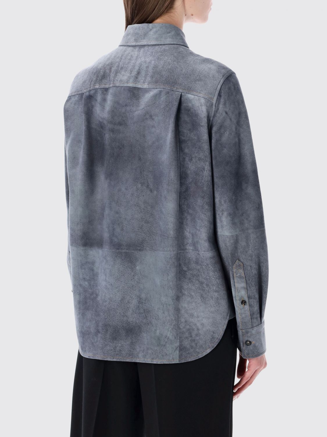 Bottega Veneta Shirt Woman Blue BOTTEGA VENETA