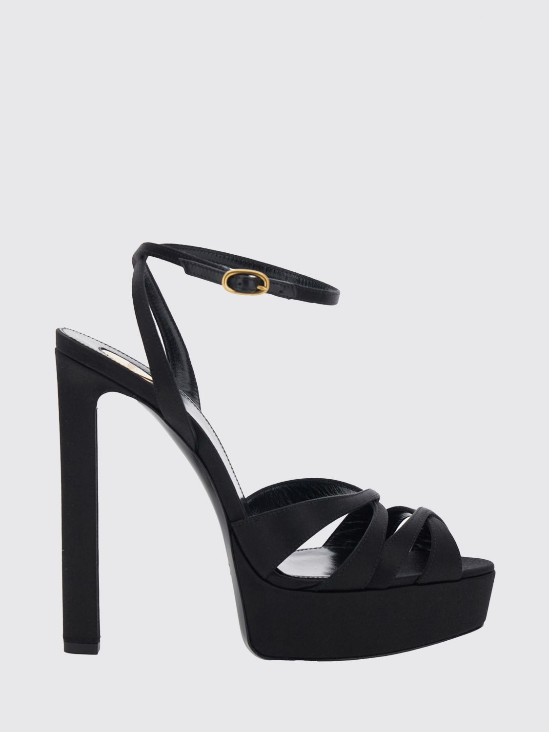 Saint Laurent Heeled Sandal Woman Black SAINT LAURENT