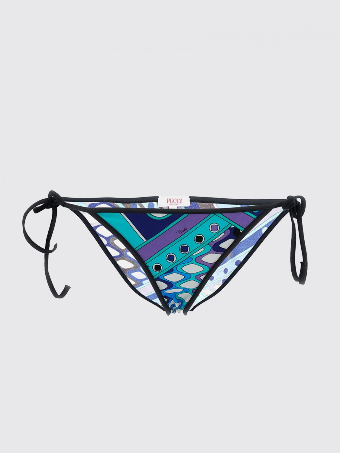 Pucci Swimsuit Woman Gnawed Blue PUCCI