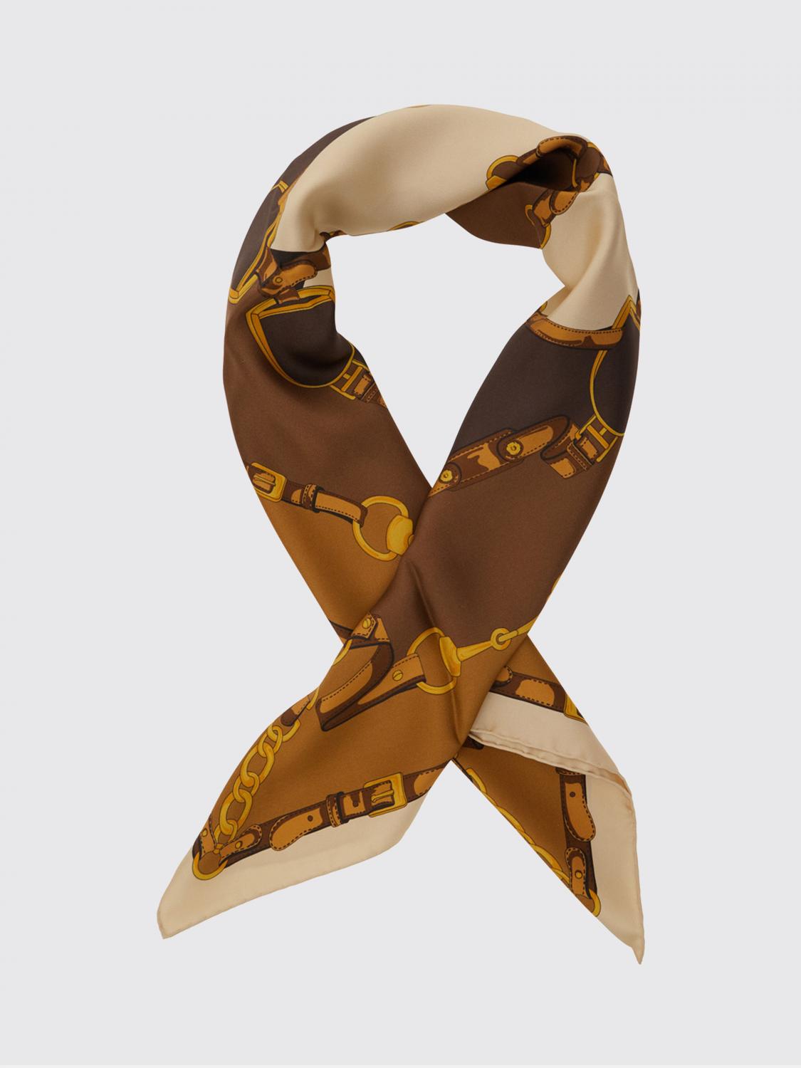 Gucci Scarf Woman Brown GUCCI