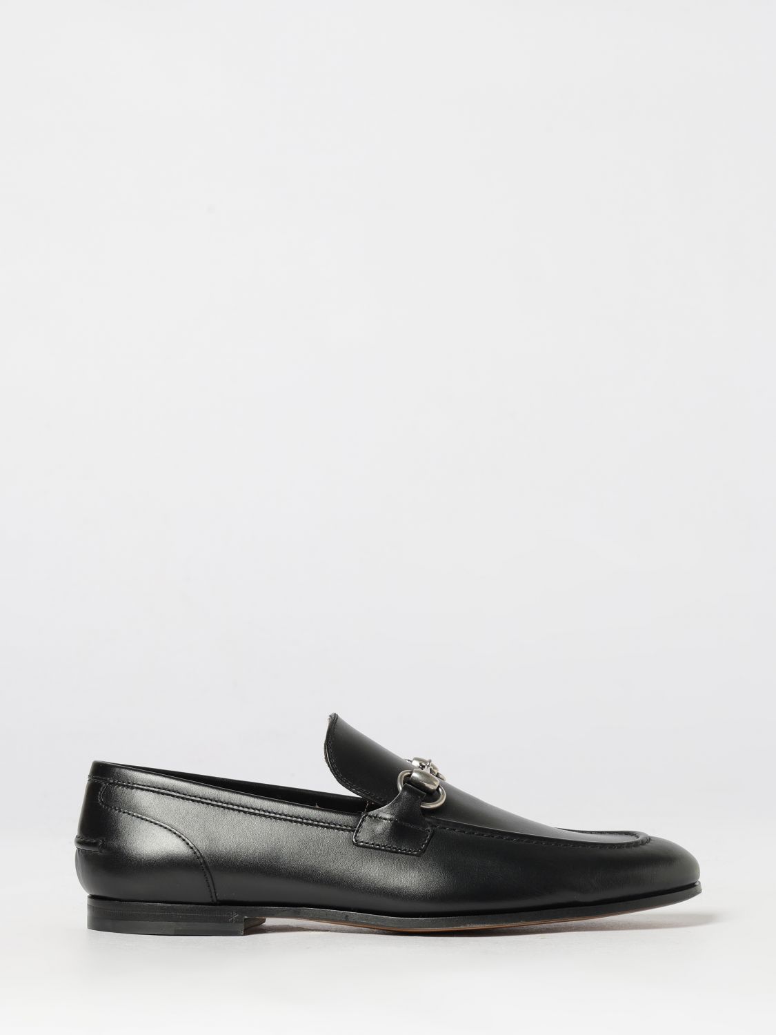 Gucci Jordaan Smooth Leather Loafers With Horsebit Detail GUCCI