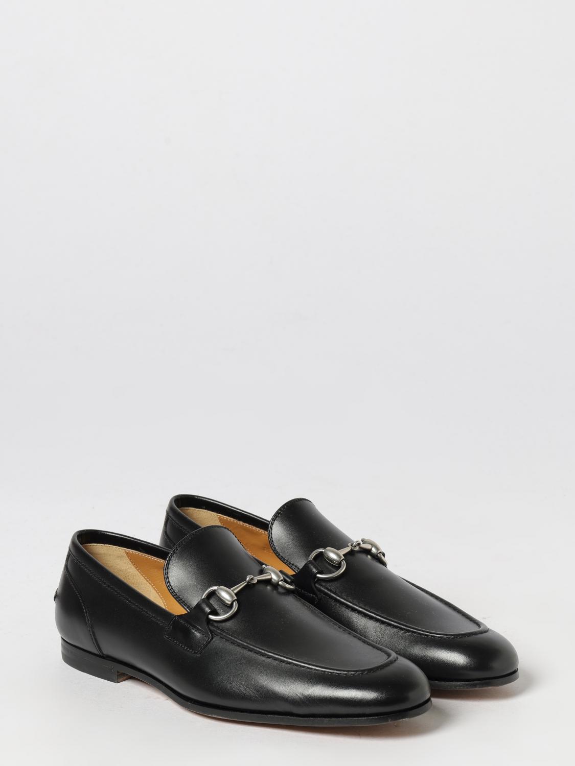 Gucci Jordaan Smooth Leather Loafers With Horsebit Detail GUCCI