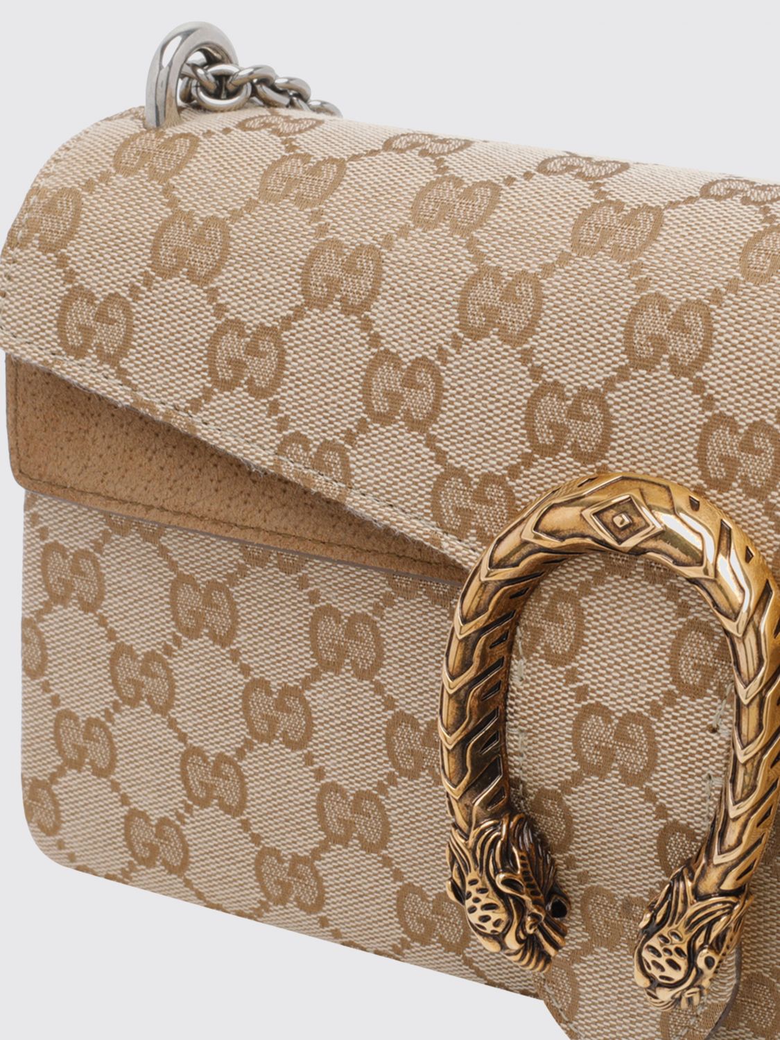 Gucci Women Gucci Dionysus Gg Monogram Jacquard Shoulder Bag With Chain Strap GUCCI
