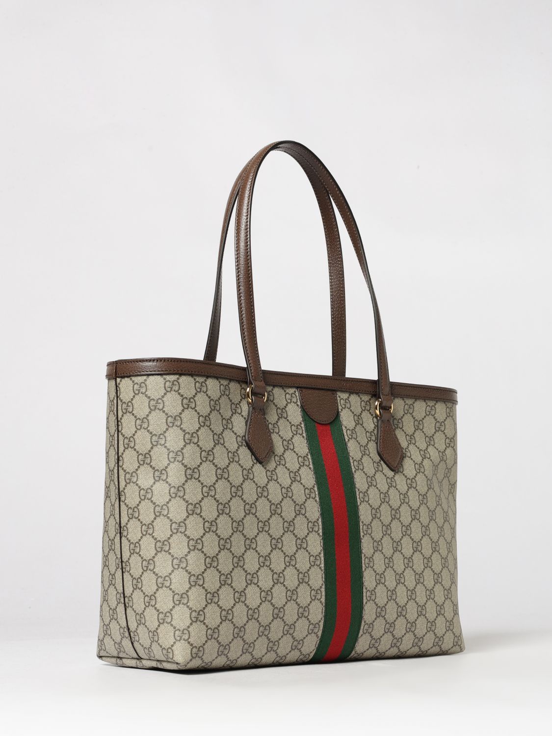 Gucci Ophidia Coated Cotton Bag With Gg Monogram GUCCI
