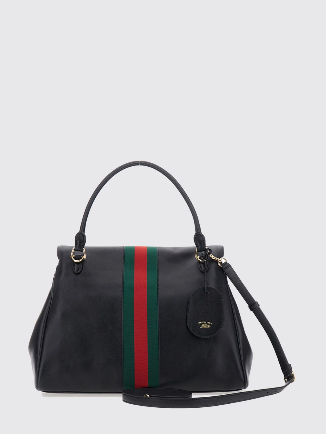 Gucci Women Gucci Large Paparazzo Smooth Leather Shoulder Bag With Horsebit Detail GUCCI
