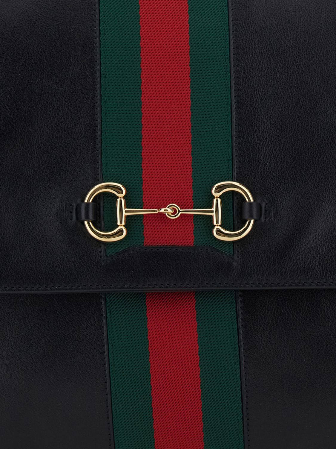 Gucci Women Gucci Large Paparazzo Smooth Leather Shoulder Bag With Horsebit Detail GUCCI
