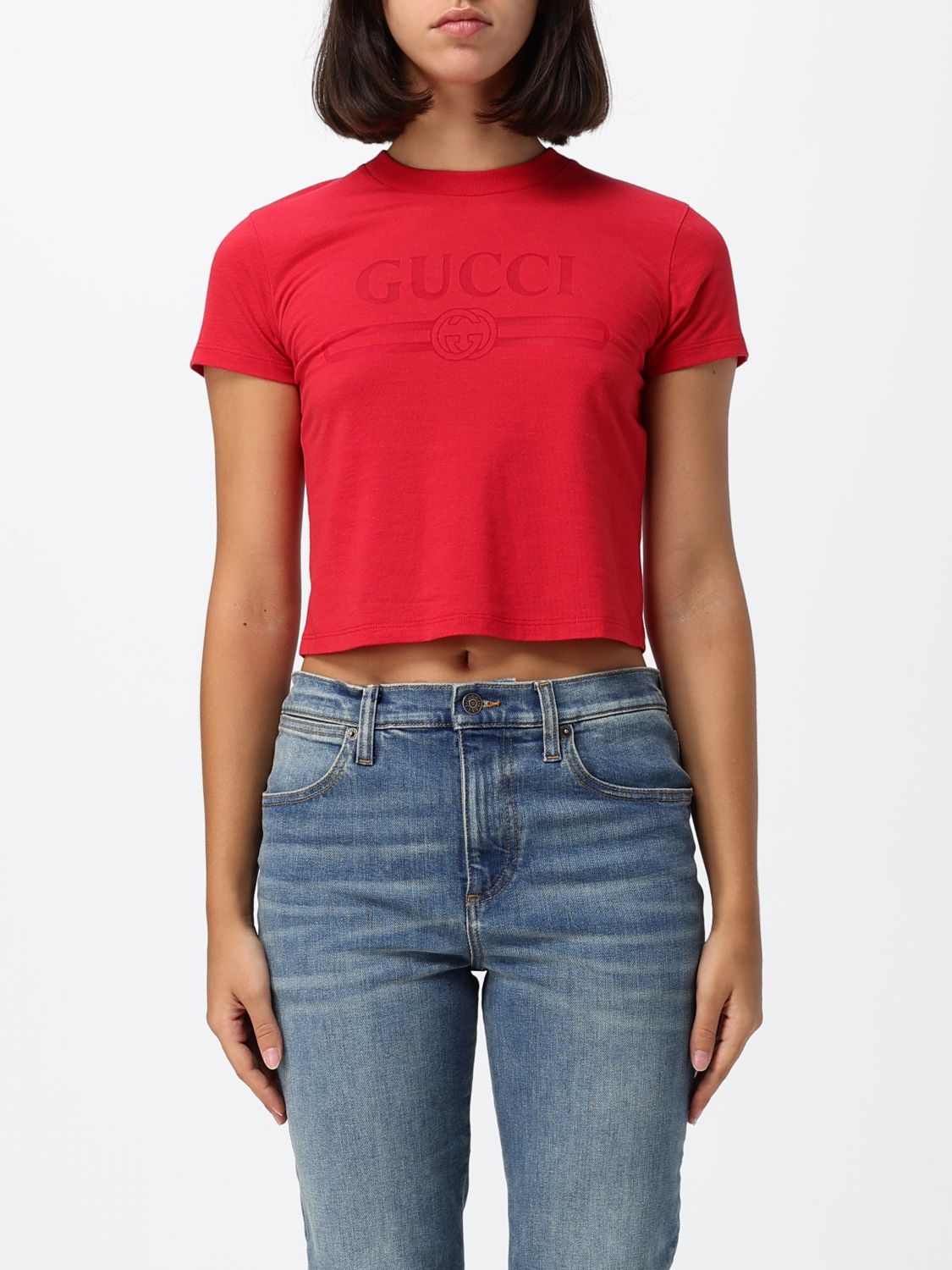 Gucci T-Shirt Woman Red GUCCI