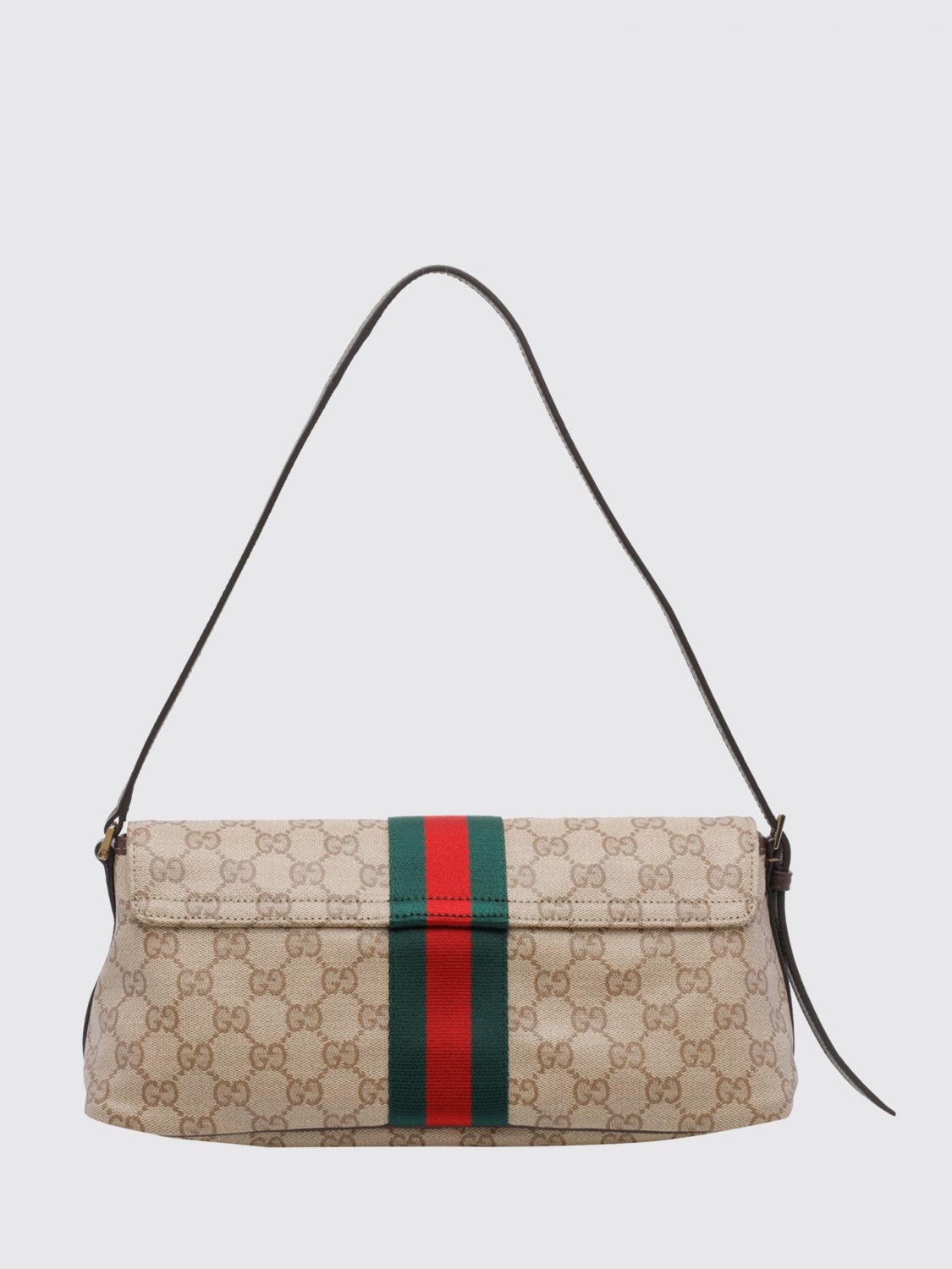 Gucci Women Gucci Madison Monogram Jacquard Shoulder Bag With Web Stripe GUCCI