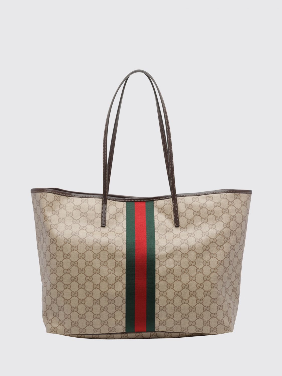Gucci Women Gucci Tribeca Monogram Jacquard Shoulder Bag With Double Handle GUCCI