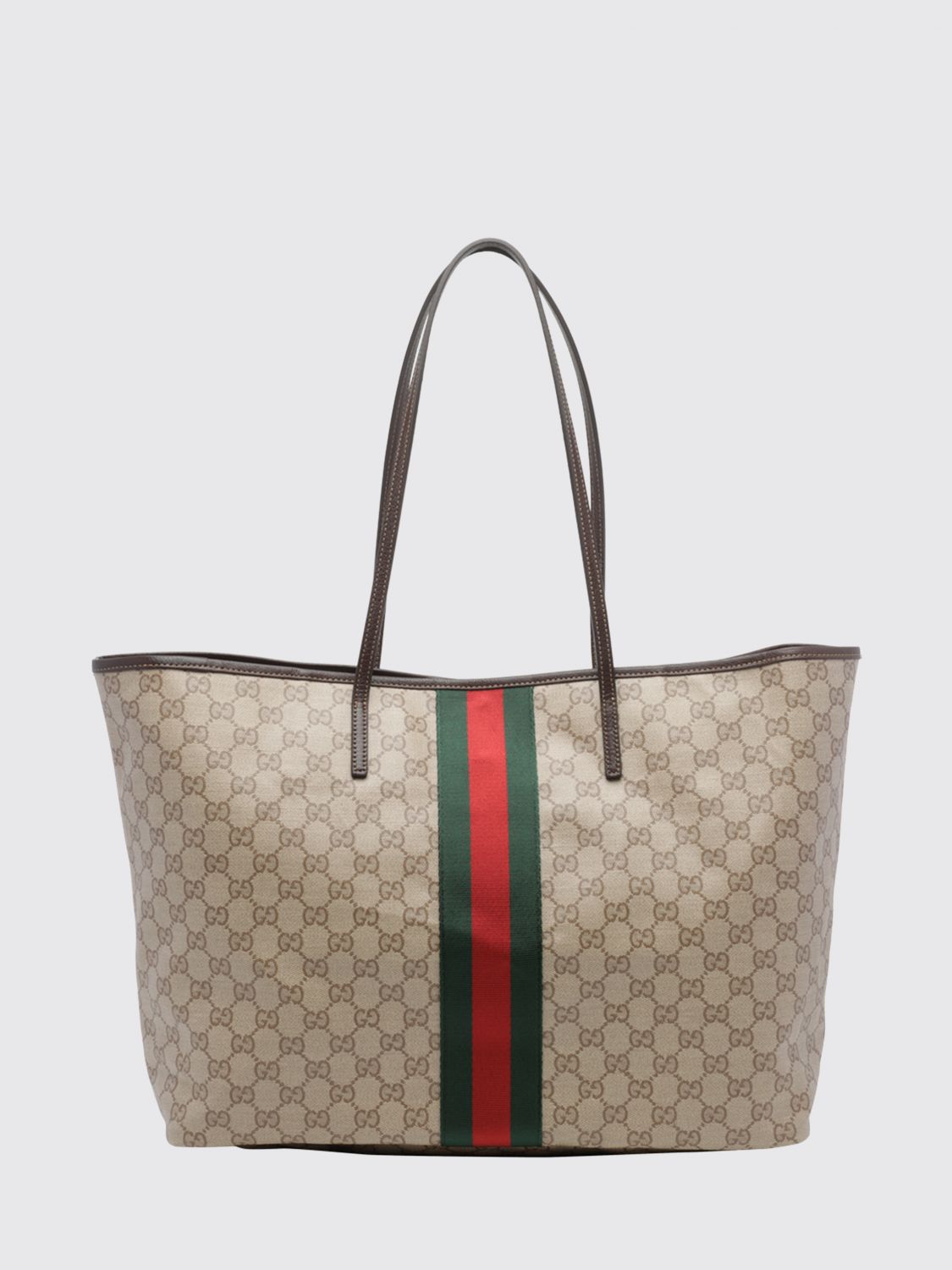 Gucci Women Gucci Tribeca Monogram Jacquard Shoulder Bag With Double Handle GUCCI