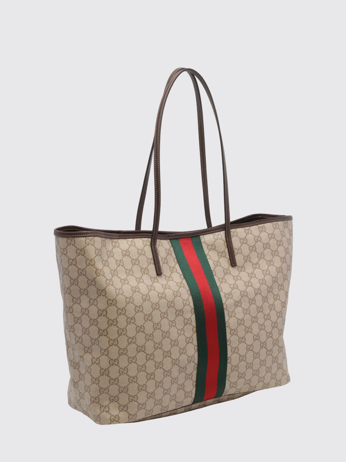Gucci Women Gucci Tribeca Monogram Jacquard Shoulder Bag With Double Handle GUCCI