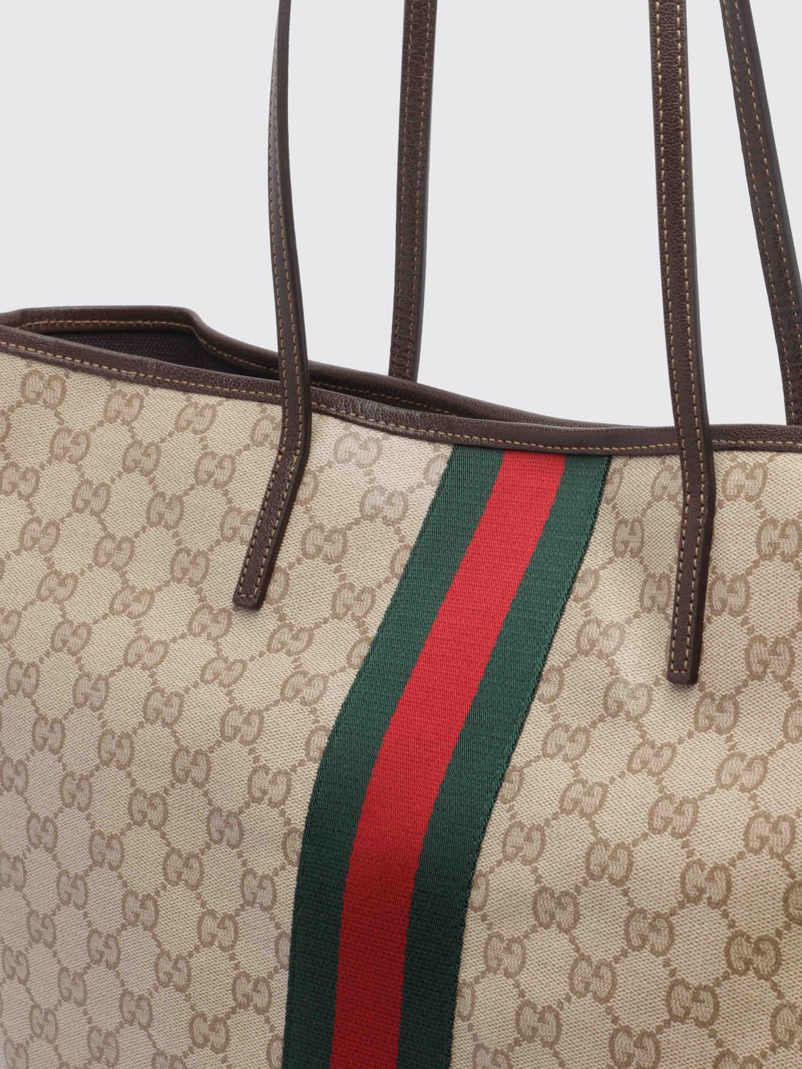 Gucci Women Gucci Tribeca Monogram Jacquard Shoulder Bag With Double Handle GUCCI