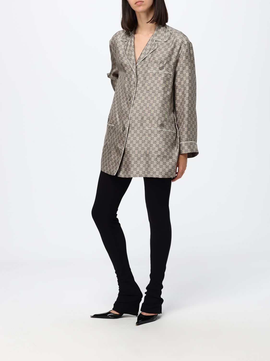 Gucci Shirt Woman Beige GUCCI