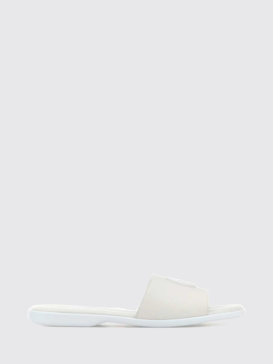 Gucci Women Gucci Calfskin Leather Slides With Embossed Gg Monogram GUCCI