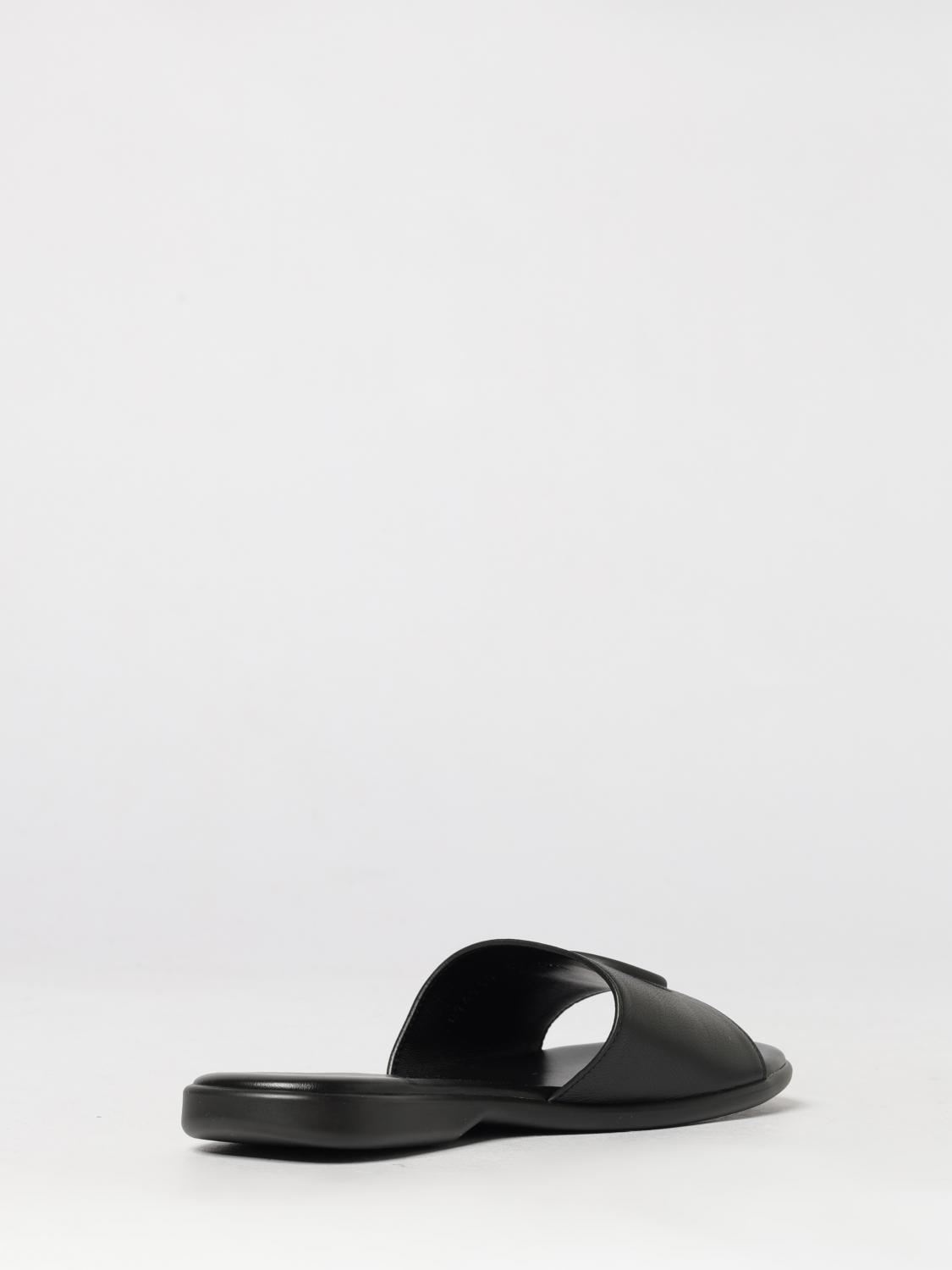 Gucci Calfskin Leather Slides With Embossed Gg Monogram GUCCI