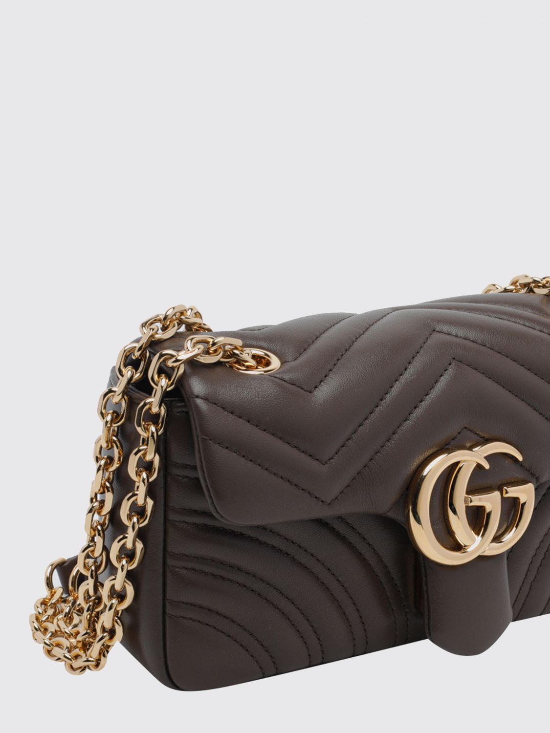 Gucci Women Gucci Gg Marmont Mini Matelasse Nappa Leather Chevron Shoulder Bag GUCCI