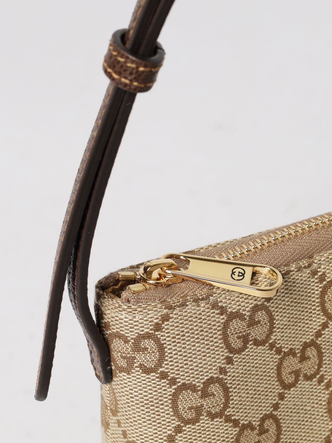 Gucci Gg Canvas Mini Shoulder Bag With Horsebit And Web Detail GUCCI
