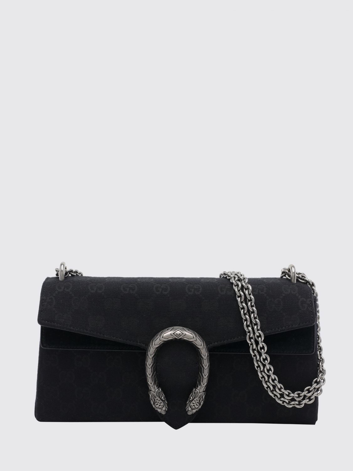 Gucci Women Gucci Dionysus Monogram Fabric And Leather Shoulder Bag With Chain Strap GUCCI