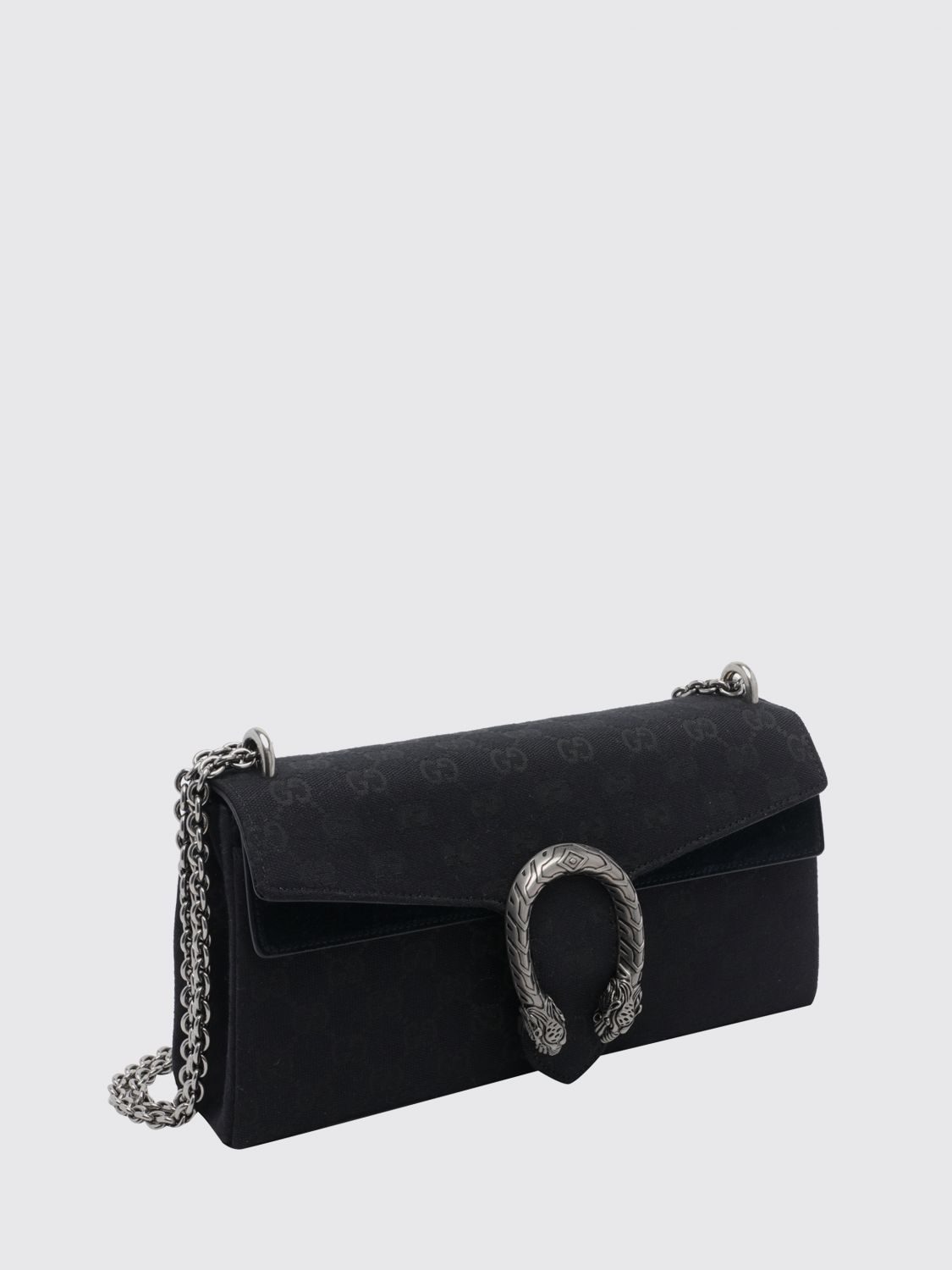 Gucci Women Gucci Dionysus Monogram Fabric And Leather Shoulder Bag With Chain Strap GUCCI