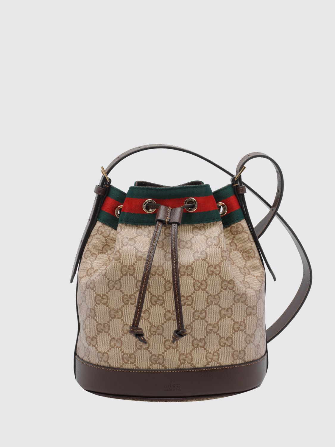 Gucci Women Gucci Venice Mini Gg Monogram Jacquard Fabric Bucket Bag GUCCI