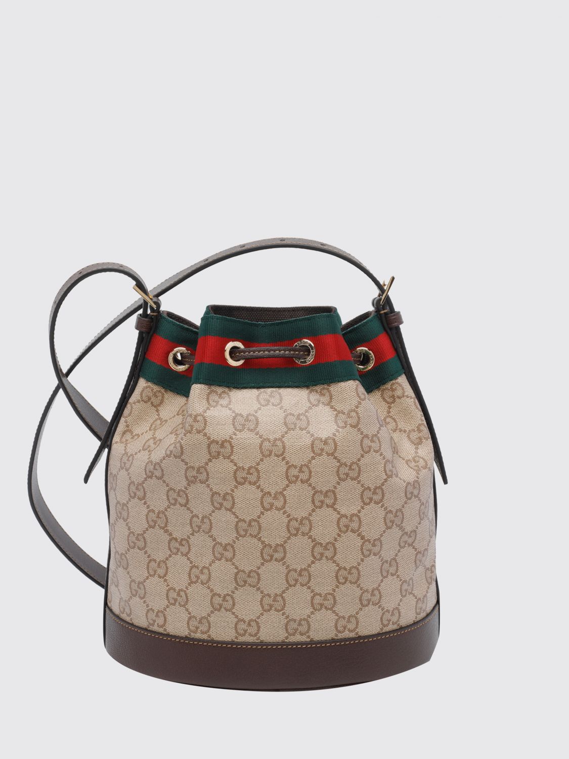 Gucci Women Gucci Venice Mini Gg Monogram Jacquard Fabric Bucket Bag GUCCI